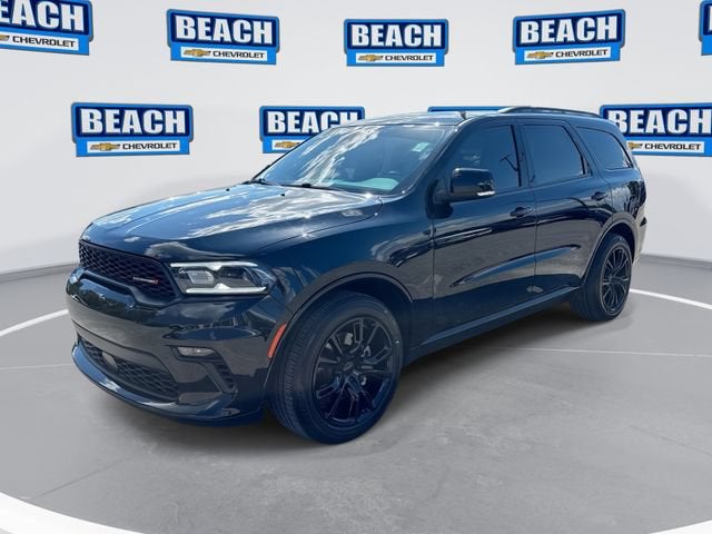 2022 Dodge Durango GT Plus in Db Black Clearcoat — front three-quarter view