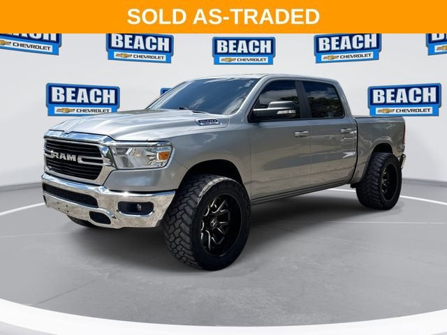 2021 RAM 1500 Big Horn in Billet Silver Metallic Clearcoat — front three-quarter view
