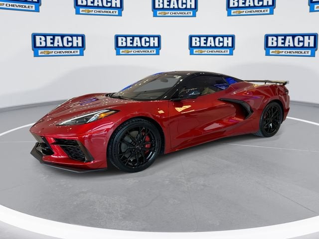 2025 Chevrolet Corvette Stingray 2LT in Red Mist Metallic Tintcoat — front three-quarter view