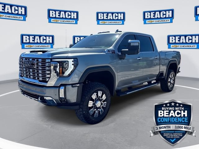 2024 GMC Sierra 2500 HD Denali in Sterling Metallic — front three-quarter view