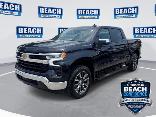 2024 Chevrolet Silverado 1500 LT (2FL) in Dark Ash Metallic — front three-quarter view