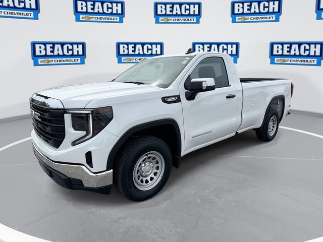 2025 GMC Sierra 1500 Pro in Summit White — front three-quarter view