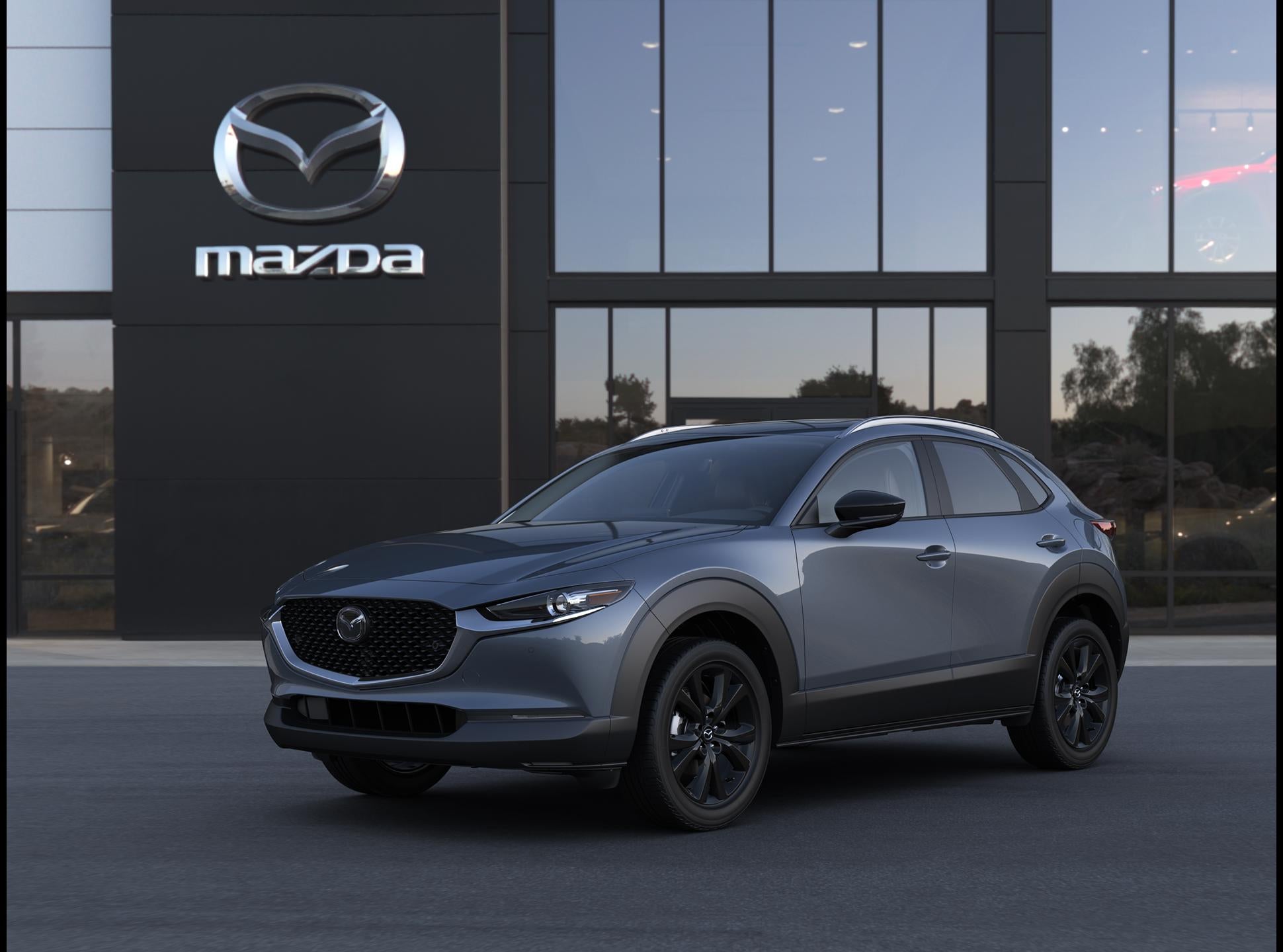2026 Mazda Mazda CX-30 2.5 S Carbon Edition AWD in Polymetal Gray Metallic — front three-quarter view