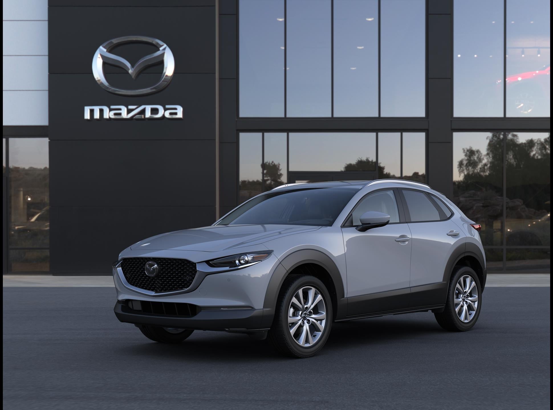 2026 Mazda Mazda CX-30 2.5 S Premium AWD in Aero Gray Metallic — front three-quarter view