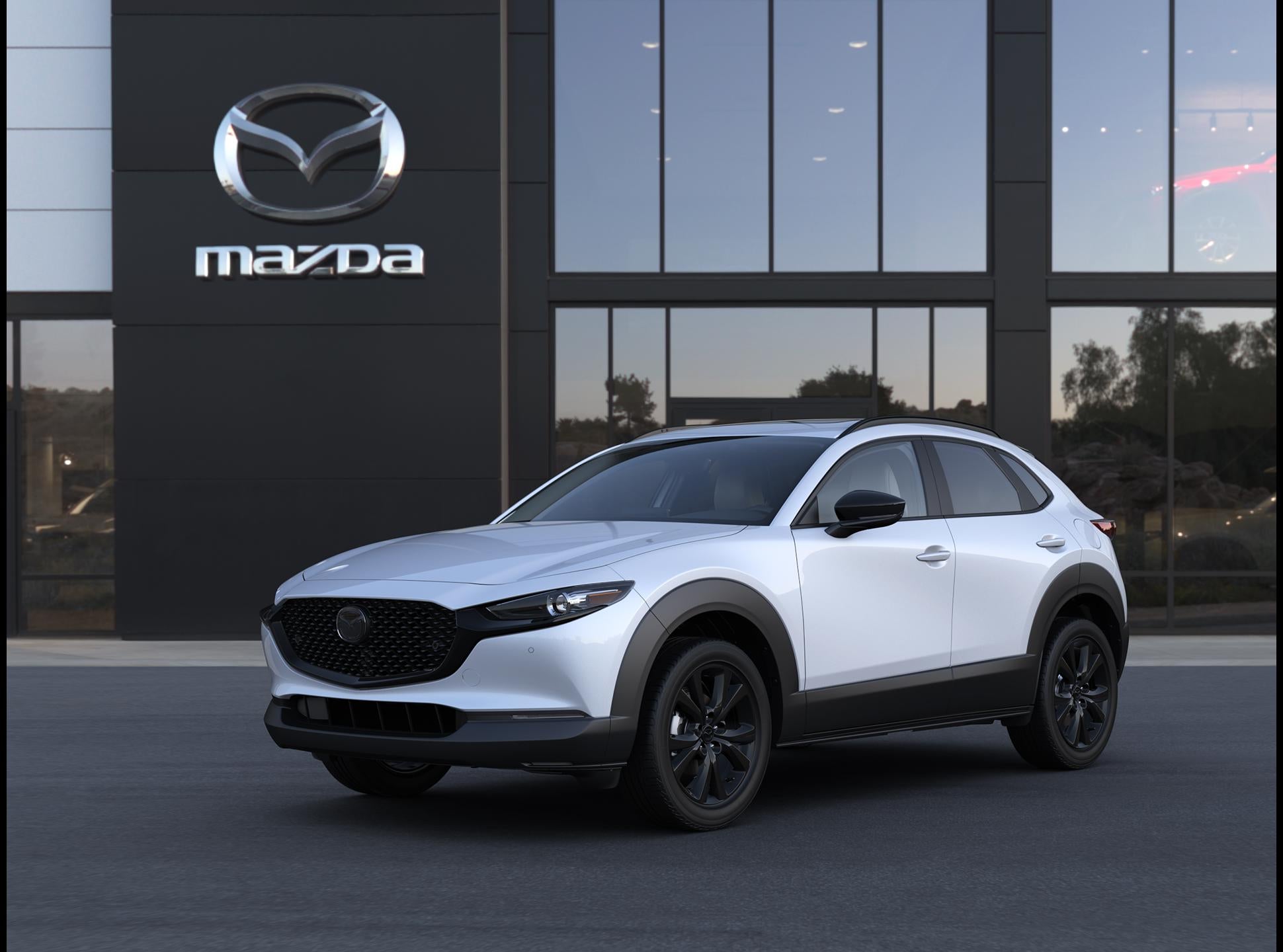 2026 Mazda Mazda CX-30 2.5 S Aire Edition AWD in Snowflake White Pearl Mica — front three-quarter view
