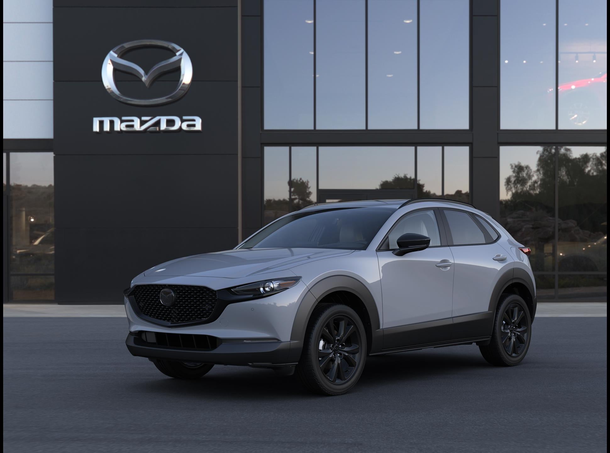 2026 Mazda Mazda CX-30 2.5 Turbo Aire Edition AWD in Aero Gray Metallic — front three-quarter view