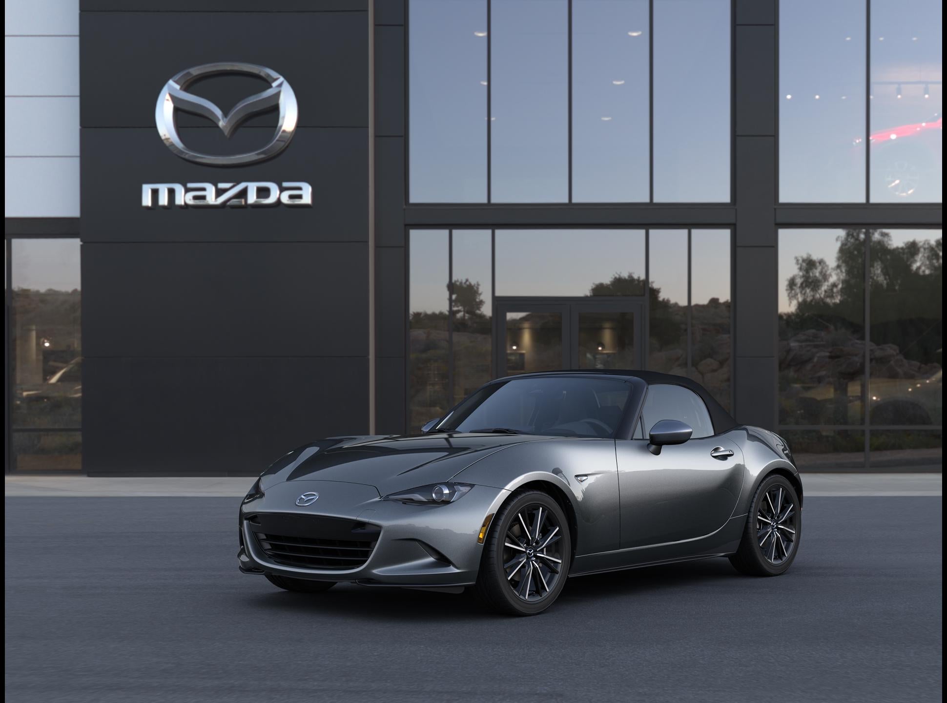 2026 Mazda Mazda MX-5 Miata Grand Touring Manual in Machine Gray Metallic — front three-quarter view