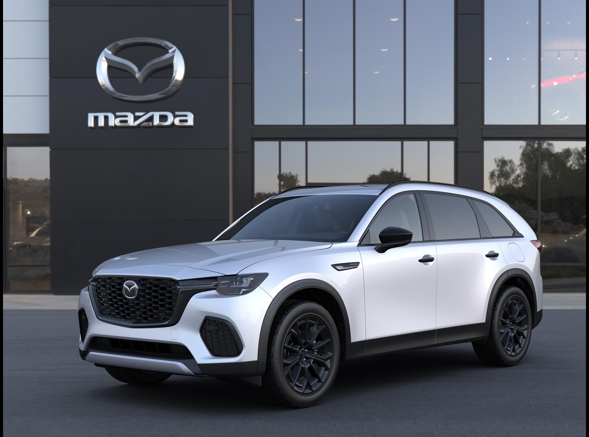2026 Mazda Mazda CX-70 3.3 Turbo Premium Plus AWD in Rhodium White Premium — front three-quarter view