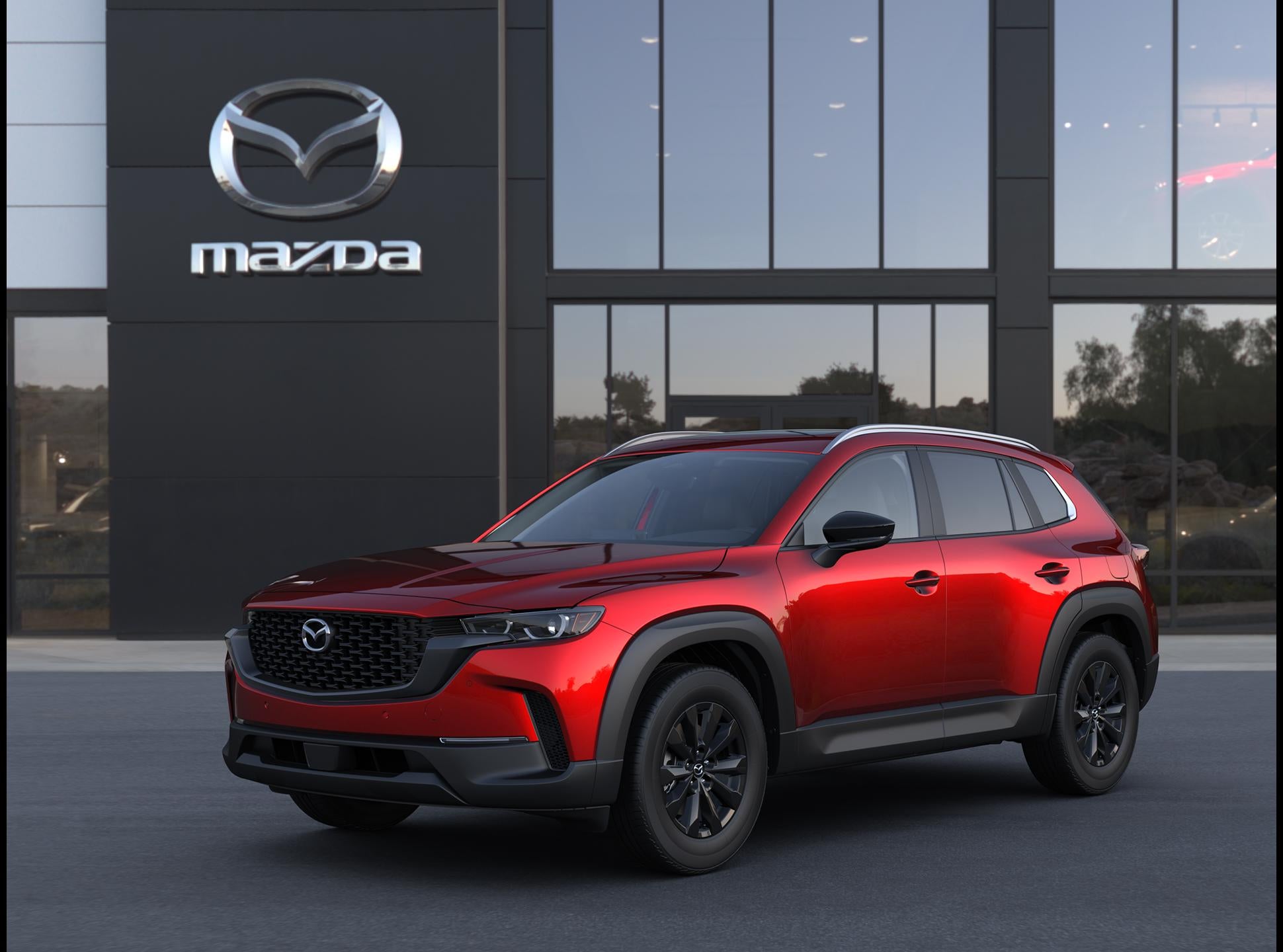 2026 Mazda Mazda CX-50 2.5 S Preferred AWD in Soul Red Crystal Metallic — front three-quarter view