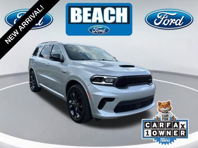 2025 Dodge Durango R/T Plus in Triple Nickel — front three-quarter view