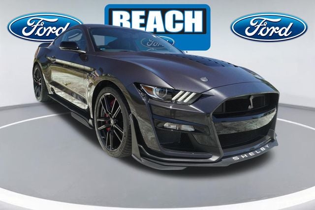 2022 Ford Mustang Shelby GT500 in Gray Metallic — front three-quarter view