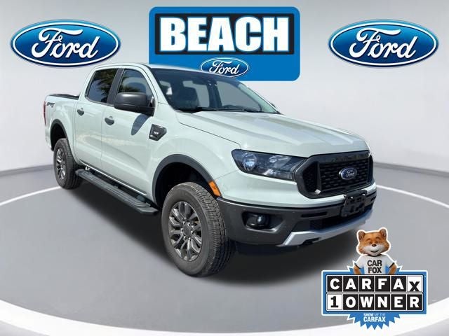 2022 Ford Ranger XLT in Cactus — front three-quarter view