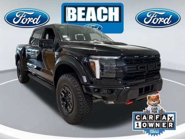 2025 Ford F-150 Raptor R in Black Metallic — front three-quarter view