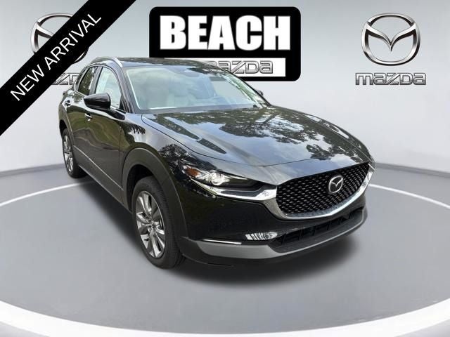 2025 Mazda Mazda CX-30 2.5 S Preferred Package in Jet Black Mica — front three-quarter view