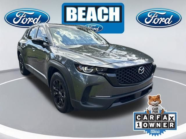 2024 Mazda Mazda CX-50 2.5 S Preferred Package in Machine Gray Metallic — front three-quarter view