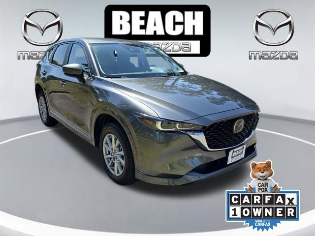 2024 Mazda Mazda CX-5 2.5 S Select Package in Machine Gray Metallic — front three-quarter view