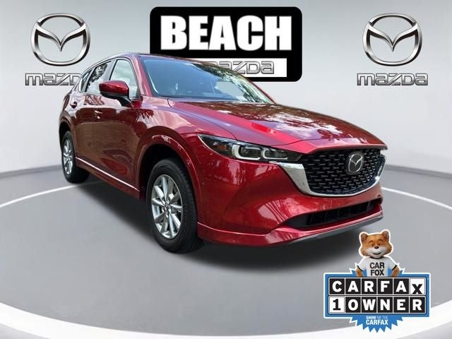 2024 Mazda Mazda CX-5 2.5 S Preferred Package in Soul Red Crystal Metallic — front three-quarter view