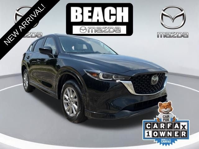 2025 Mazda Mazda CX-5 2.5 S Preferred Package in Jet Black Mica — front three-quarter view