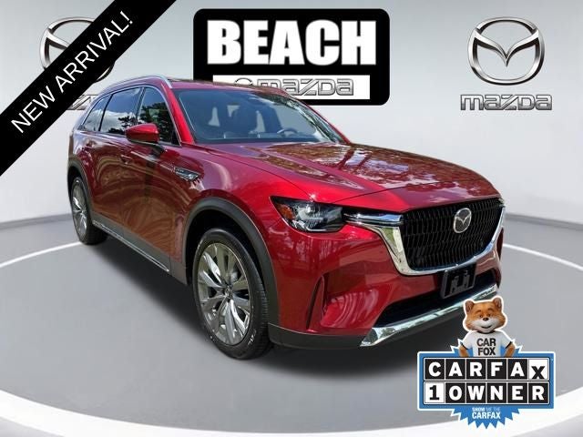 2025 Mazda Mazda CX-90 3.3 Turbo Premium Plus in Soul Red Crystal Metallic — front three-quarter view